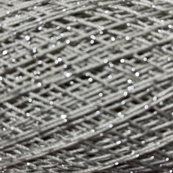 4 Aunt Lydia's Metallic Crochet Thread Silver - Picture 2 of 8